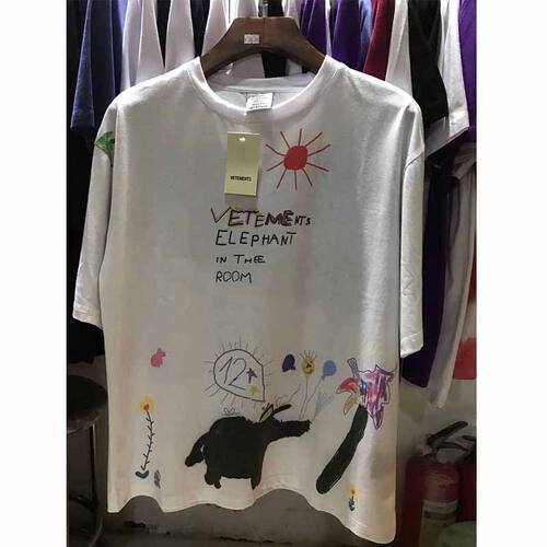 极速New Summer Stylne Graffiti Vetements T Shirts  Best Qual
