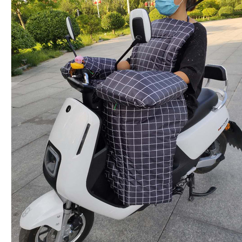极速电动摩托车加厚挡风被冬季分C体加绒防水电动自行车摩托踏板