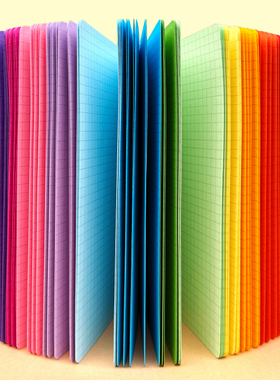 ChoisVivid彩色内页本炫彩系列记事本12色学生手帐日记本草稿便携