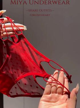 撩人于无形！网纱镂空性感蕾丝内裤~超级撩人的约会内内好鲨我~