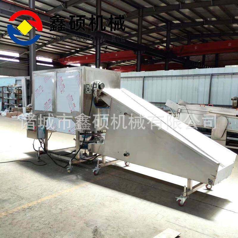 厂家锅包肉溜肉段上粉机滚筒上粉设备全自动上粉肉条肉柳裹粉