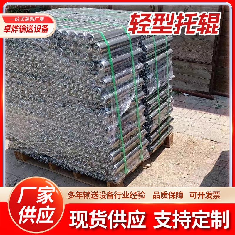 定制 不锈钢托辊不锈钢无动力滚筒25 38 50运输轻型托辊 厂家供货