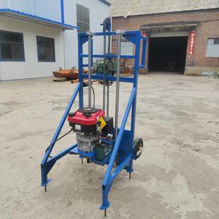 一键电启动打火光伏小蜜蜂打孔机全自动升降栽杆打桩挖坑厂家供应