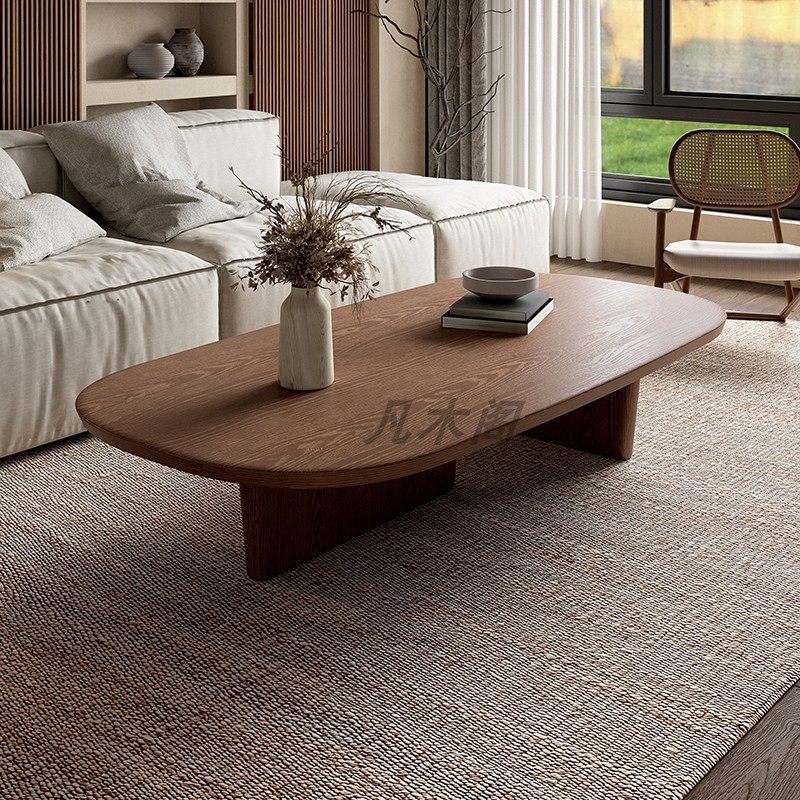 北欧侘寂风全实木创意茶几小户型客厅白蜡木茶台简易网红原木茶桌,住宅家具,茶几,淘宝优惠券,粉丝福利购,淘宝优惠卷