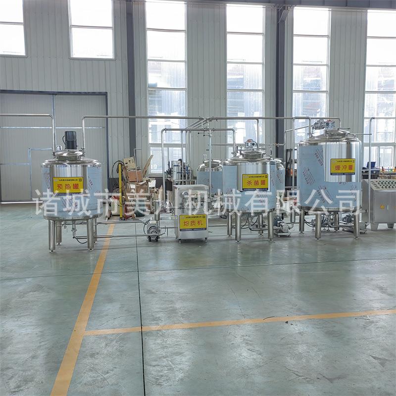 牛奶饮料加工生产线 炭烧酸奶加工生产线 小型乳酸菌饮料生产线