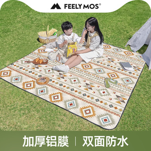 扉牧300x300超大加厚野餐垫春游垫子帐篷专用地垫草坪防潮特大号