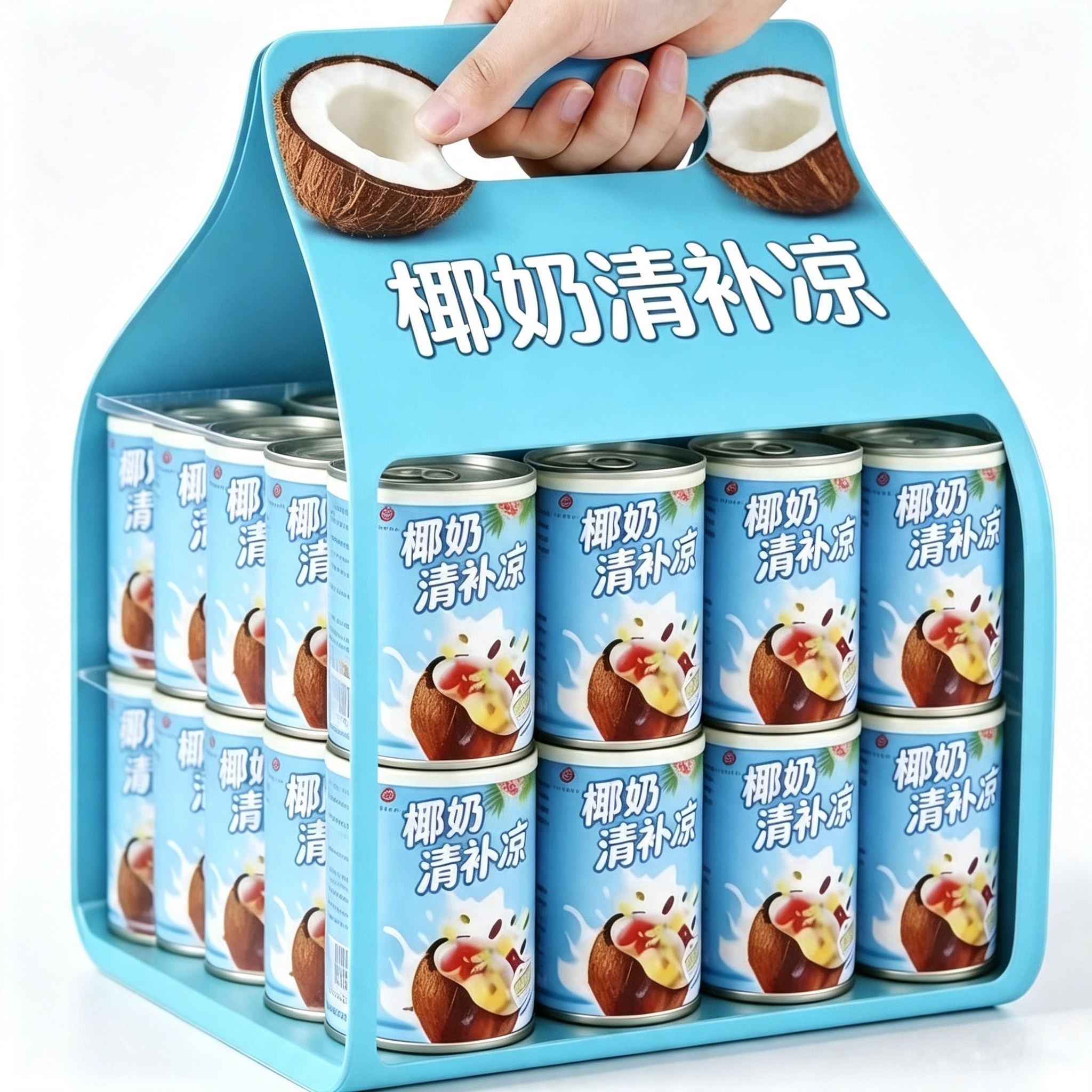 清补凉椰奶糖水海南特产椰汁早餐谷物波波椰奶西米露罐装饮料代餐