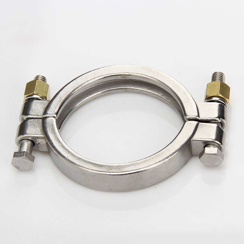 高压卡箍304不锈钢重型快装卡盘管夹抱箍3A接头强力精铸卡扣管件