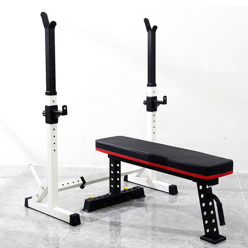 杠铃架深蹲架卧推器健身器材家用男卧推床杠铃套装可调节