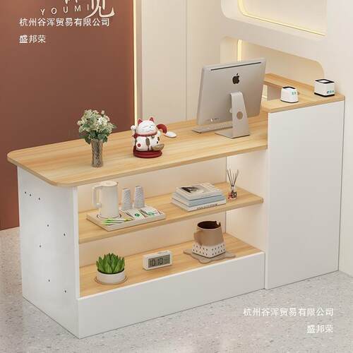 收银柜台店铺小型吧台桌服装美容院超市柜台网红潮店商用前台接待