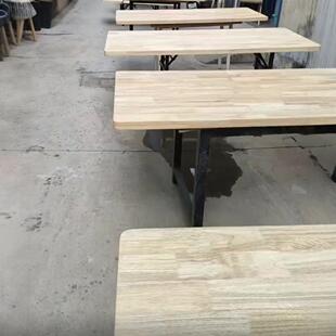 美术工作台美术教师桌橡木板厚4cm金属支架40*40mm方管美术