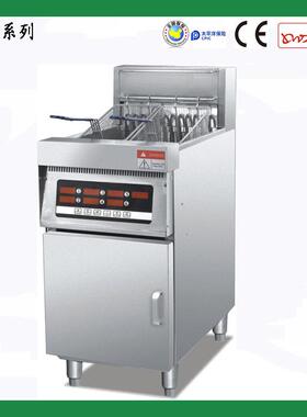 王子西厨电炸炉商用DF-EL6立式双缸双筛电脑板炸炉电热炸锅设备
