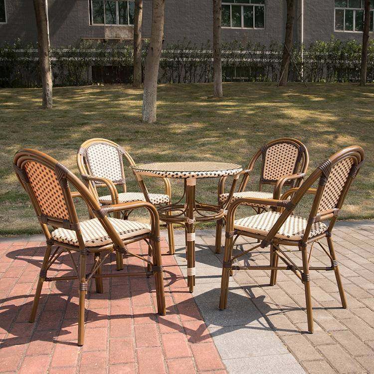 藤编桌椅花园庭院阳台休闲户外家具藤编桌椅商用