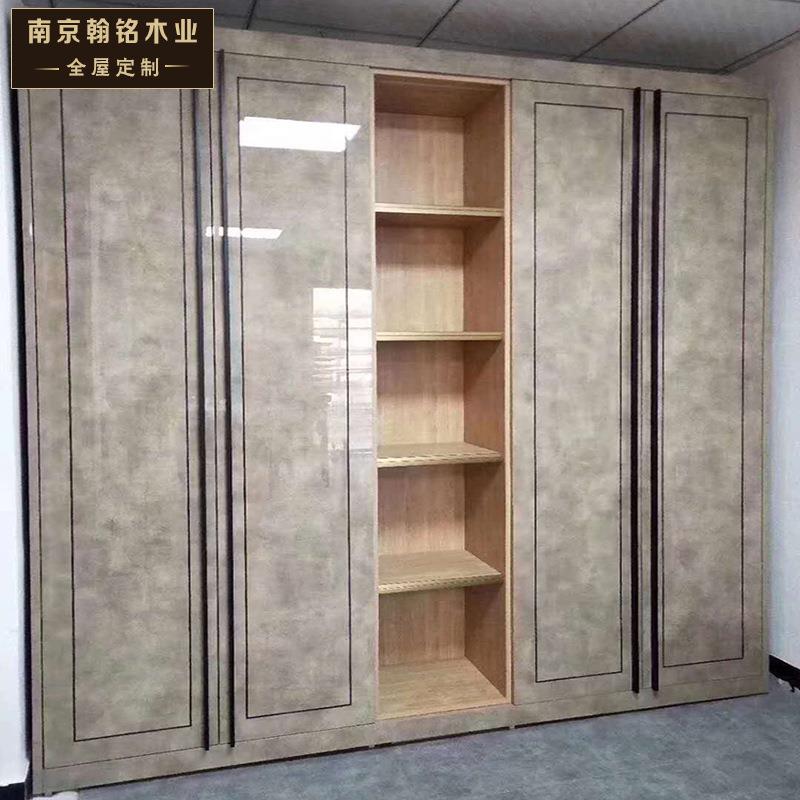 南京整体衣柜定制现代轻奢卧室收纳衣柜定做开放式衣帽间全屋