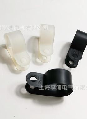R型线夹管夹电线固定夹理线器电缆线卡扣收纳布线卡子UCCC加厚款