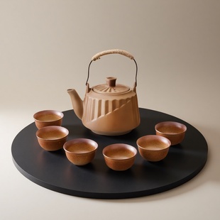 围炉煮茶罐罐壶可干烧套装带盖侧把器具全套茶壶碳炉烤火炉专用壶