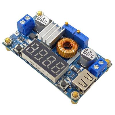 5A XL4015恒压恒流降压电源模块 电压电流显示 LED驱动锂电池充电