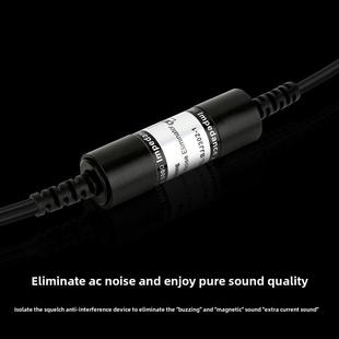 音王降噪线音频隔离器去除杂音噪音电流声消除器3.5公转母音频线