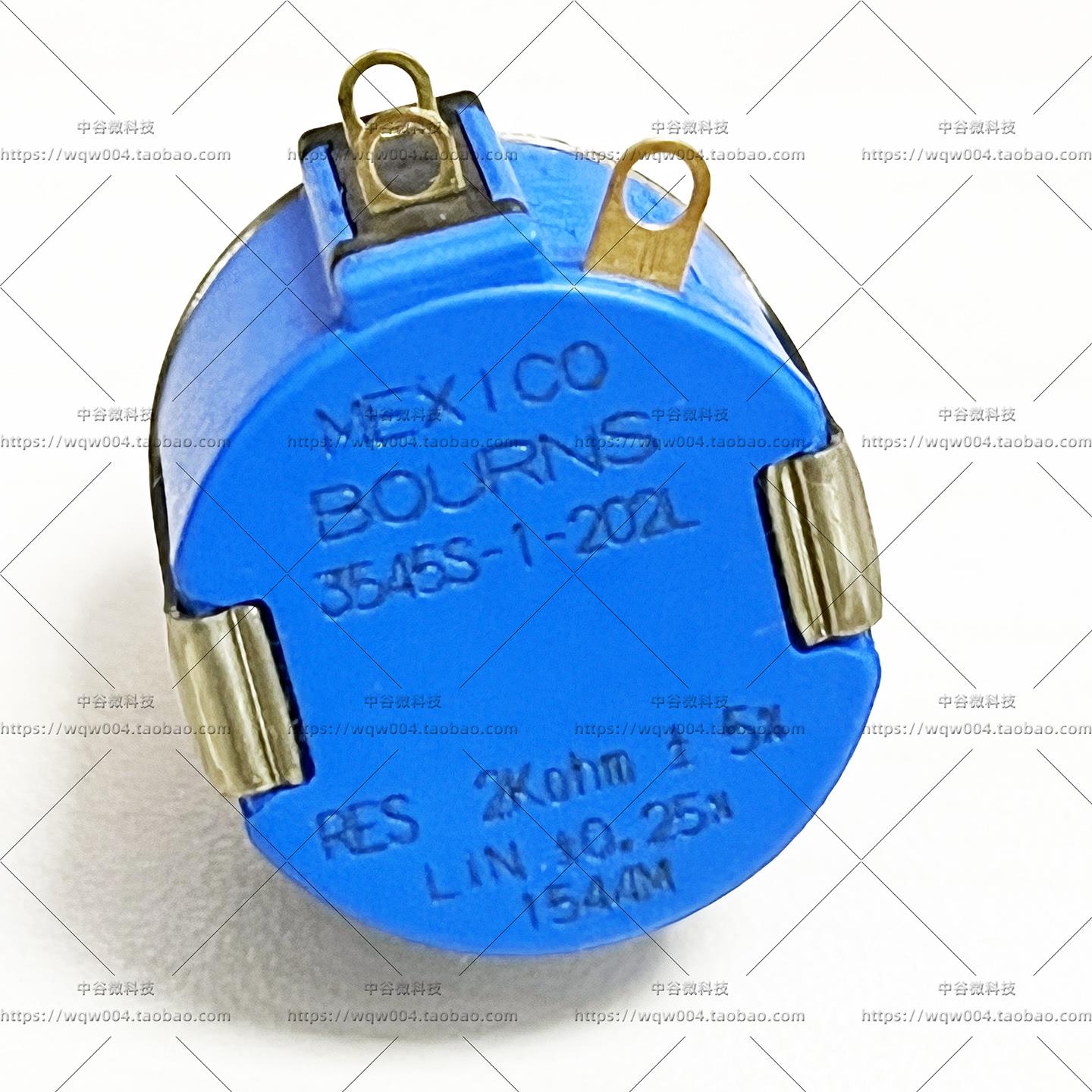 原装进口3545S-1-202L 2KΩ±5% 1.5W精密线绕多圈旋转可调电位器