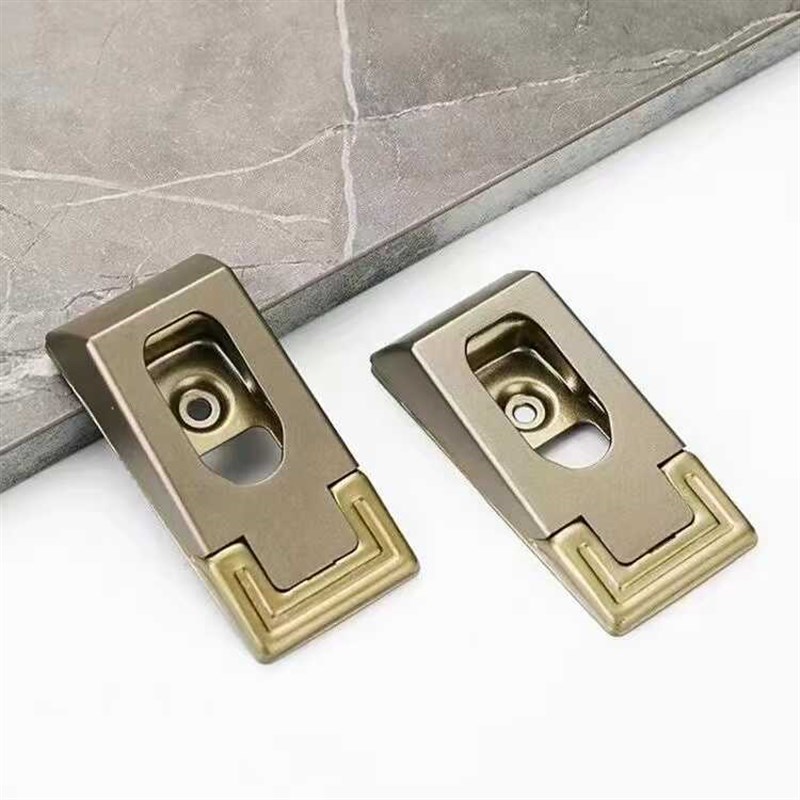 索菲亚款加厚冷轧钢衣通座衣柜衣通杆铁底座托挂衣杆衣帽间法兰座