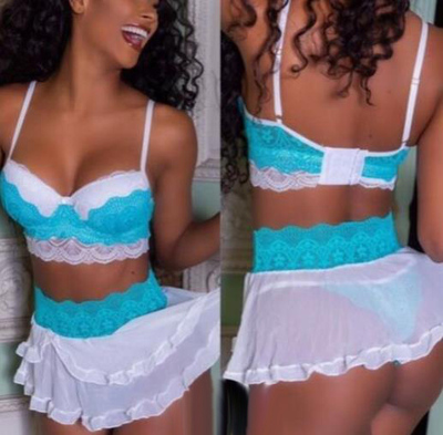 极速Sexy Lady Lace Lingevrie Sets V-Neck See Through Slim