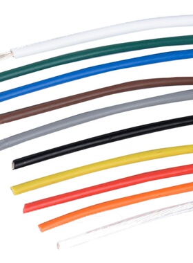 极速特软硅胶高温电线0.2平方 超柔z耐弯24awg 航模线镀锡线 305