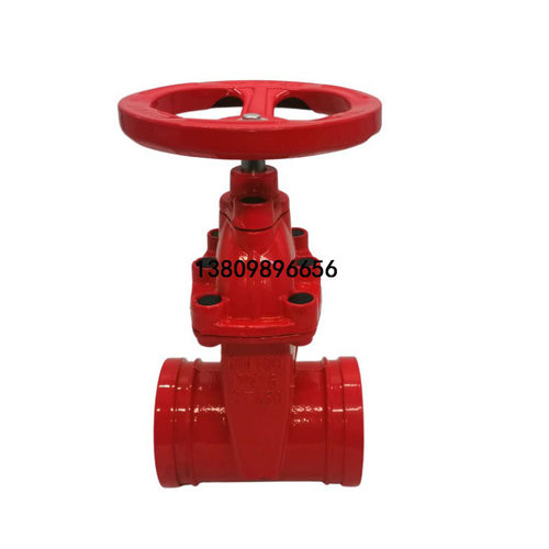 新品。沟槽暗杆软密封闸阀u 卡箍式闸阀 球墨铸铁Z85X-16Q