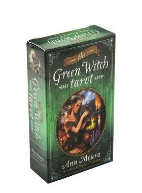极速78pcs The Green Wirtch Tarot Cards Deck Party Board Game