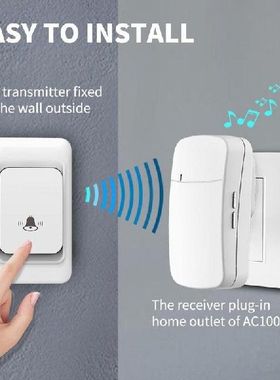 极速Outdoor Wireless Doorbell USB InteIrface Home Remote Con