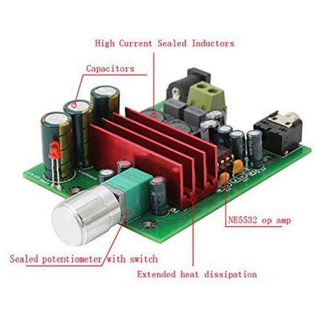 新品100W TPA3h116D2 Amplifier Full Frequency Mono Channel Di