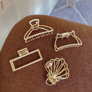 head back grip barretLtes tempera 极速Metal Korean barrettes