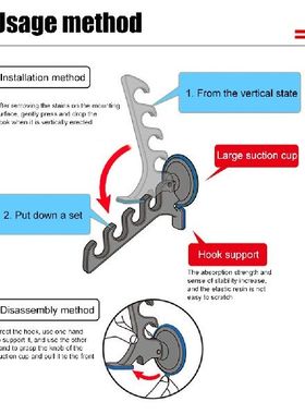 极速Fishing Rod Racks Vertical Wall Mount Fishing Rod ZHolde