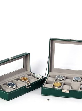 极速Leather watchm case watch display case jewelry organizer