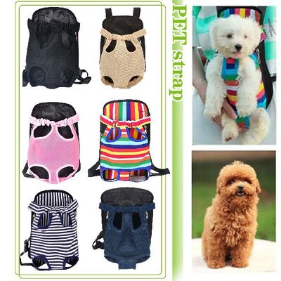 极速Denim Pet Dog Backpack Outdoor TravelL Dog Cat Carrier B