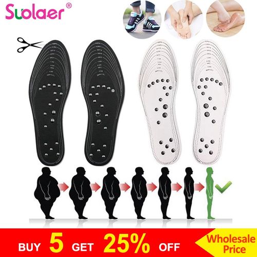 极速18 Magnets Magnetic Massage InsoGles Foot Acupressure Sh