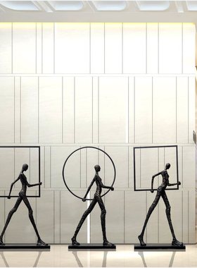 极速Hotel lobby large figure floor ornaJments sales office m