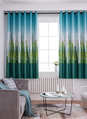 极速1 Panel Printing Blackout zCurtains For Living Room Curt