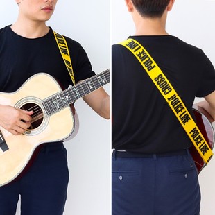 极速Adjustable Guitar Struap Electric Bass Strap PU Leather