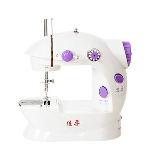 202双速双线缝纫机衣 迷你多功能缝补机 极速家用电动台式 缝纫n机