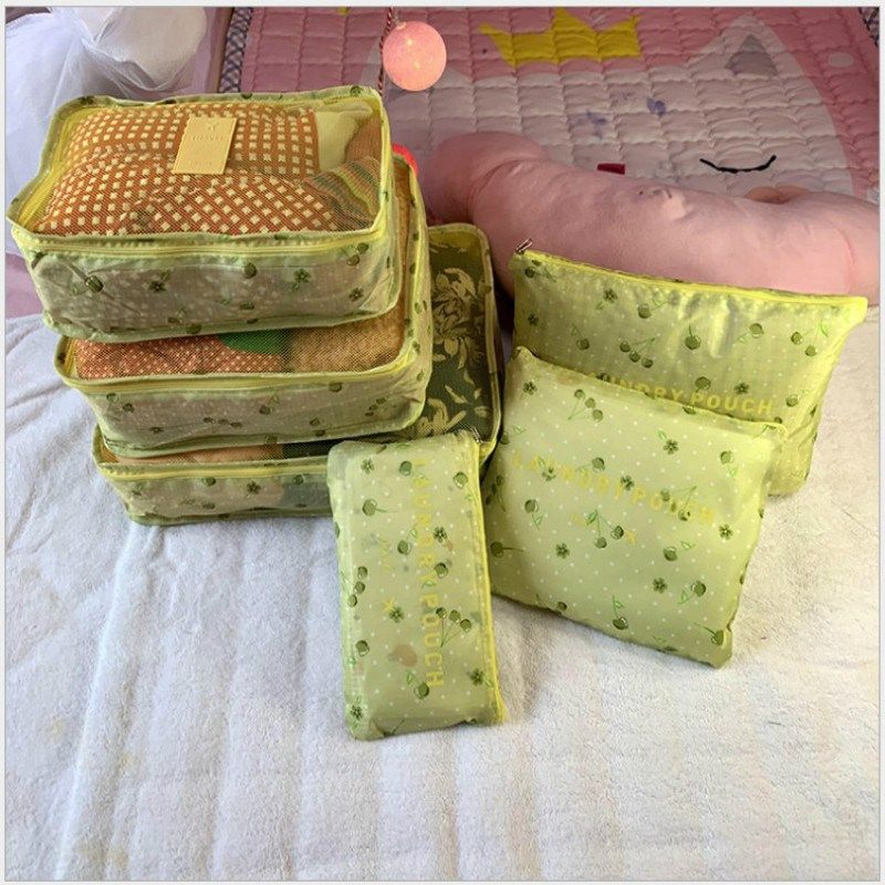 极速Travel Packing Cubes 6pcs/set Fashion WaterprUoof Large