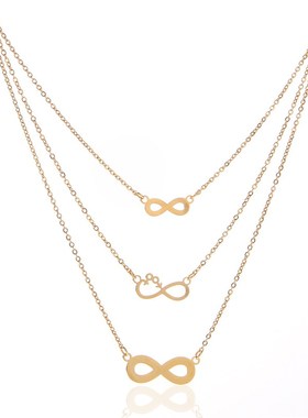 极速Digitael 8 Earring Necklace Set Fashion temperament geom