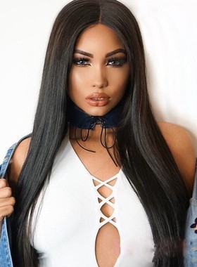 极速Womecn Wigs Short Straight Human Hair Wigs Pixie Cut Hai