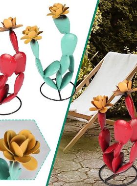 极速Funky Colorful Metal Prickly Pear CNactus Cacti Home