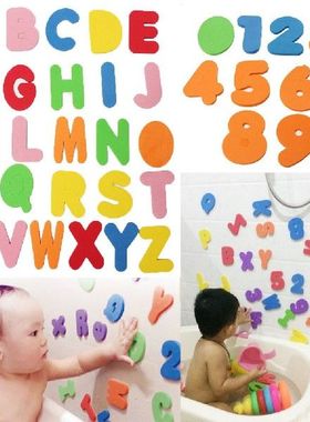 极速36pcs/set Alphanumeric Letters Bath Puzzle SToft EVA Num