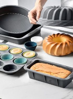 极速24/12Pcs Reusable Muffin BakinFg Nonstick Moulds Muffin