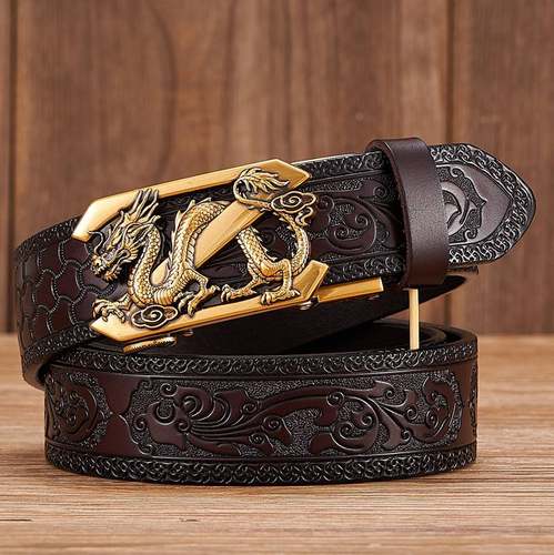极速35cm eFashion Embossing Retro Male Belts for Men Busines