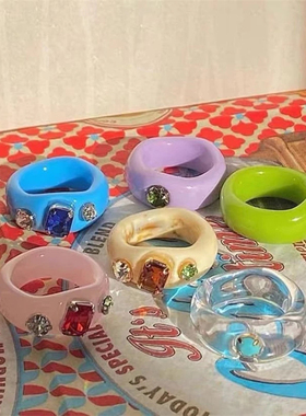 极速New Korean Artistic Irreguzlar Geometric Colorful Transp