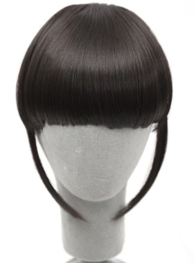 极速Fringe Clip In Hair Bangxs Hairpiece Resistant Synthetic