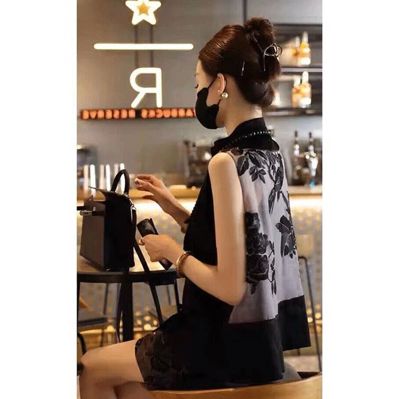 新中式轻国风套装女夏季搭配一整套减龄洋气小香风马甲短裤两件套