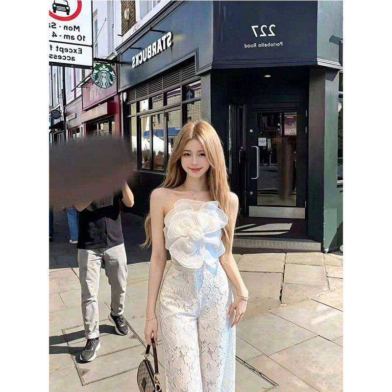 御姐时尚套装女立体花朵